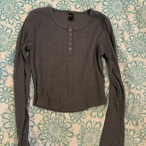grey long sleeve